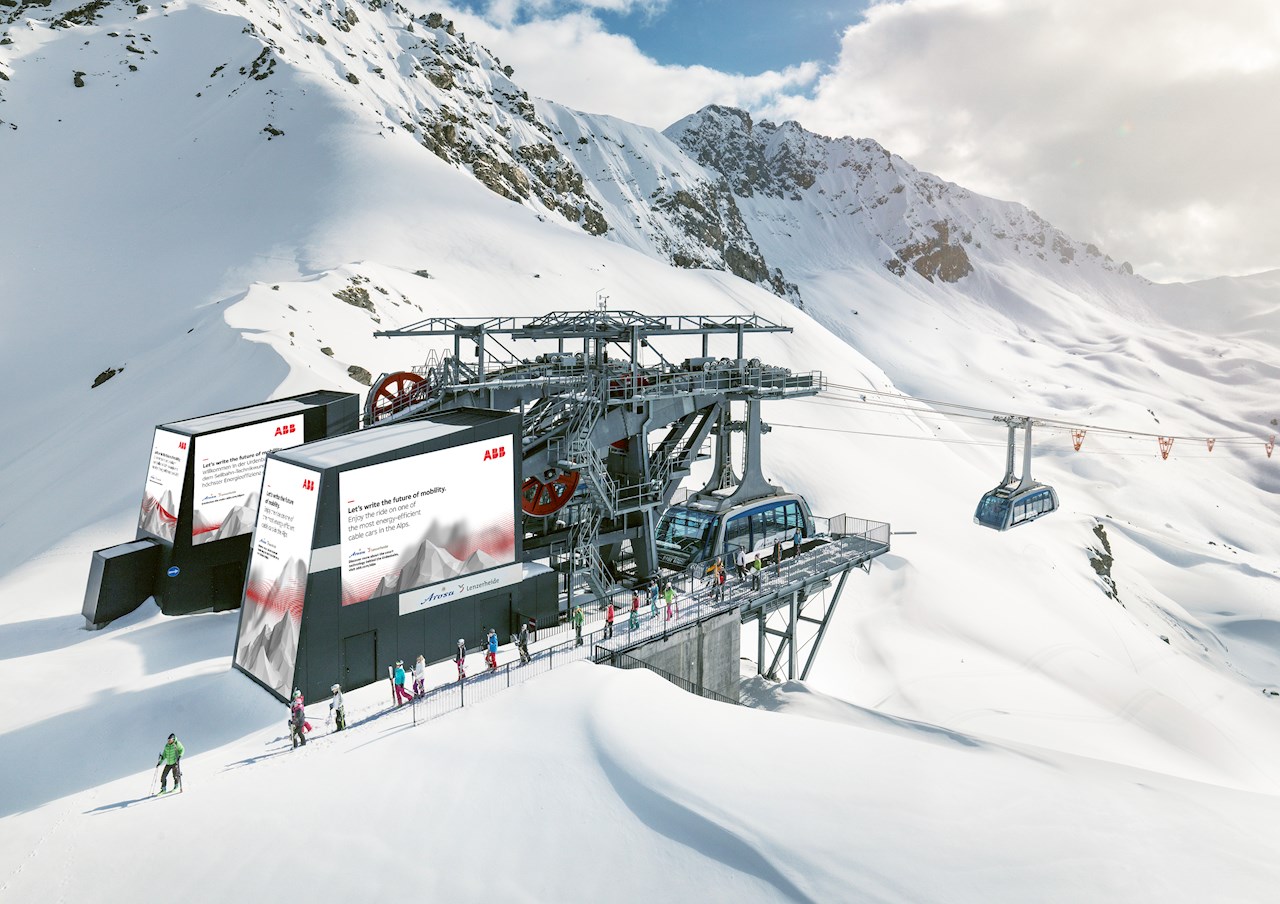 Another ABB solution in the mountains can be found in Lenzerheide, Switzerland